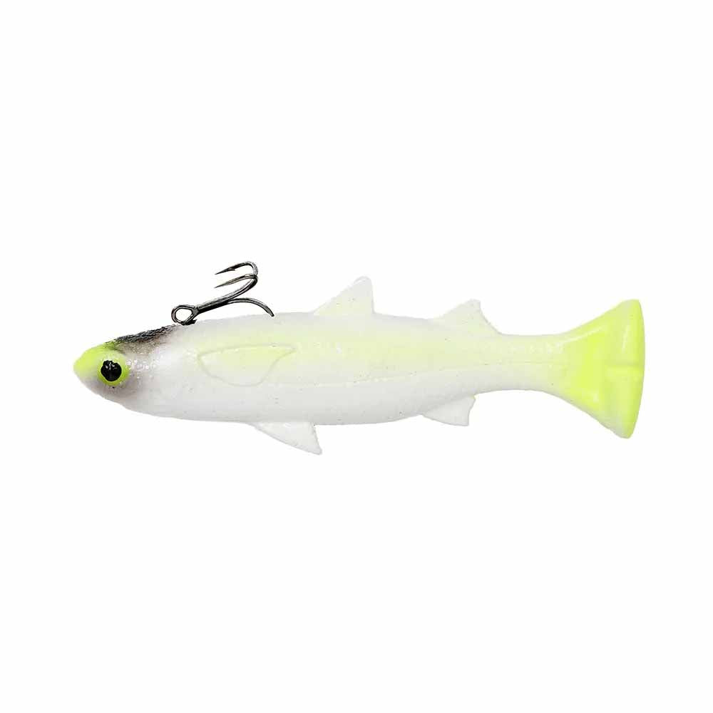 Savage Gear Pulse Tail Mullet Line Thru Fishing Lure 8 Inch - Saltwater & Freshwater Bait for Bass, Pike, and Muskie - Perfect for Kayak and Shore Fishing