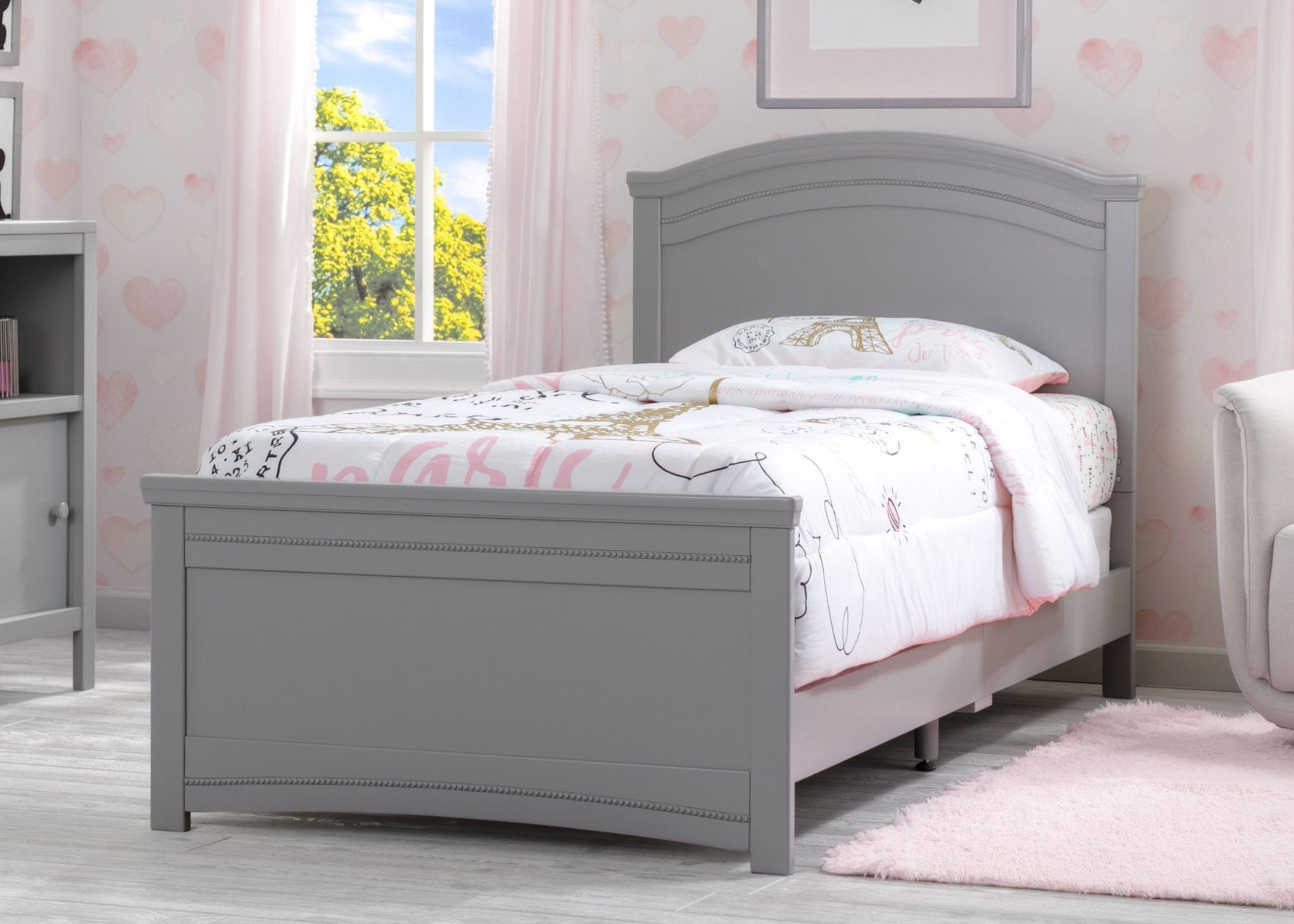 Penelope Twin Bed Frame - Sturdy Wooden Bed for Kids & Teens - Perfect for Bedrooms, Guest Rooms & Dormitories