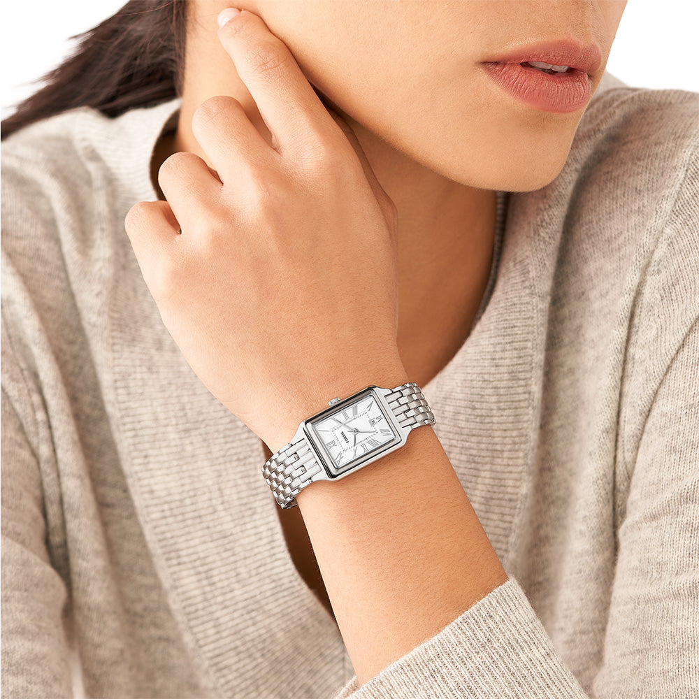 Fossil Raquel ES5221 Women's Leather Watch - Stylish Analog Timepiece for Everyday Wear, Work & Casual Outfits