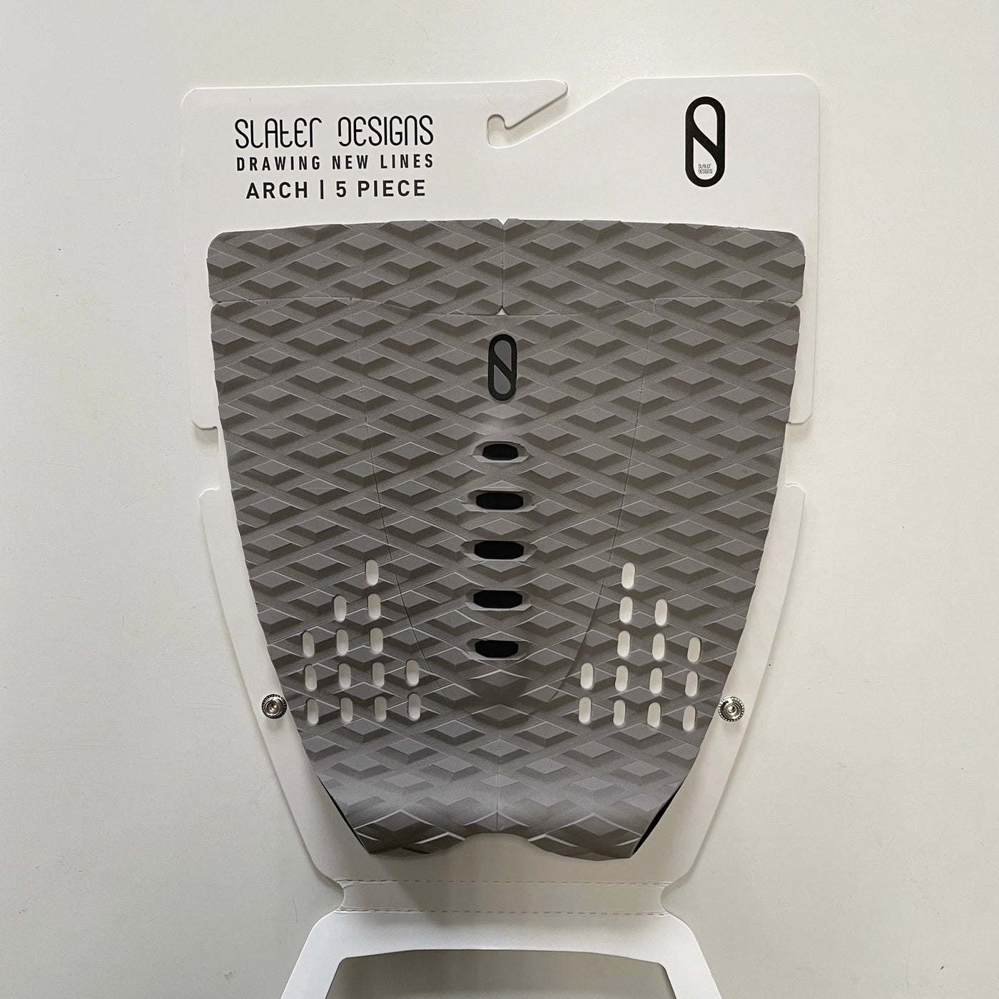 Slater Designs 5-Piece Arch Grey Deck Pads for Surfboards - Non-Slip Traction for Enhanced Grip & Control While Surfing