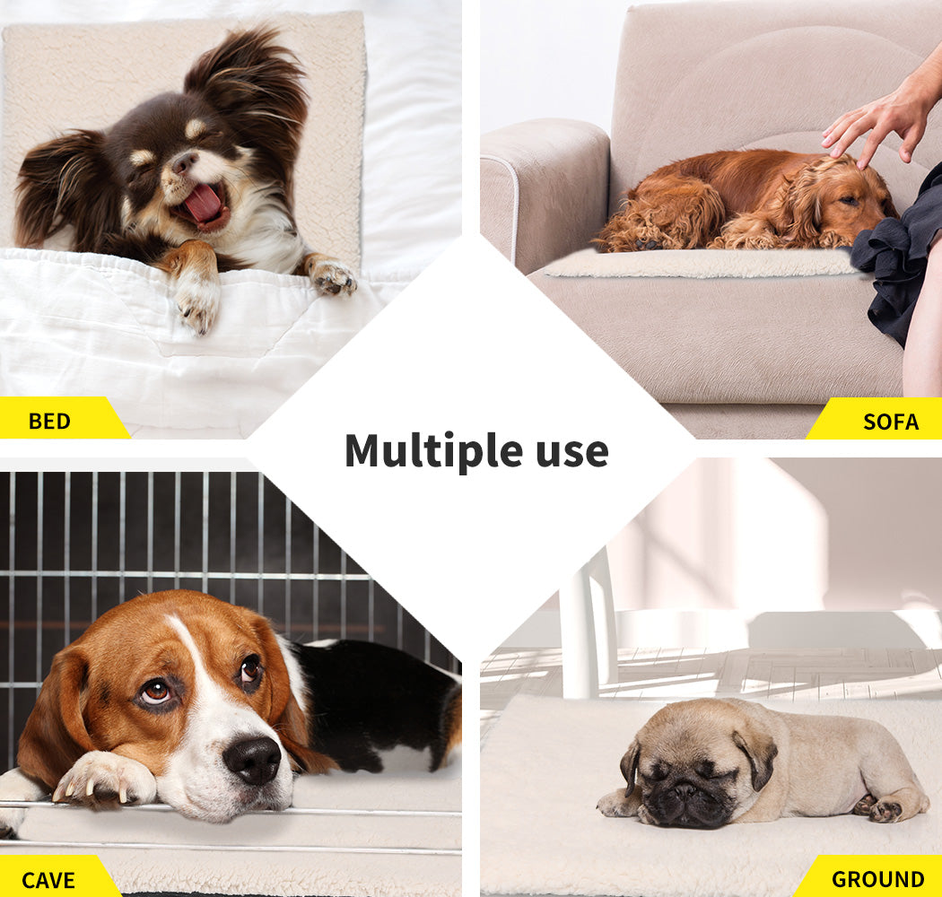 Electric Heated Pet Bed for Dogs & Cats - Soft Warming Pad with Removable Cover, Orthopedic Mattress & Cushion - Perfect for Winter, Arthritis Pain Relief & Indoor/Outdoor Use