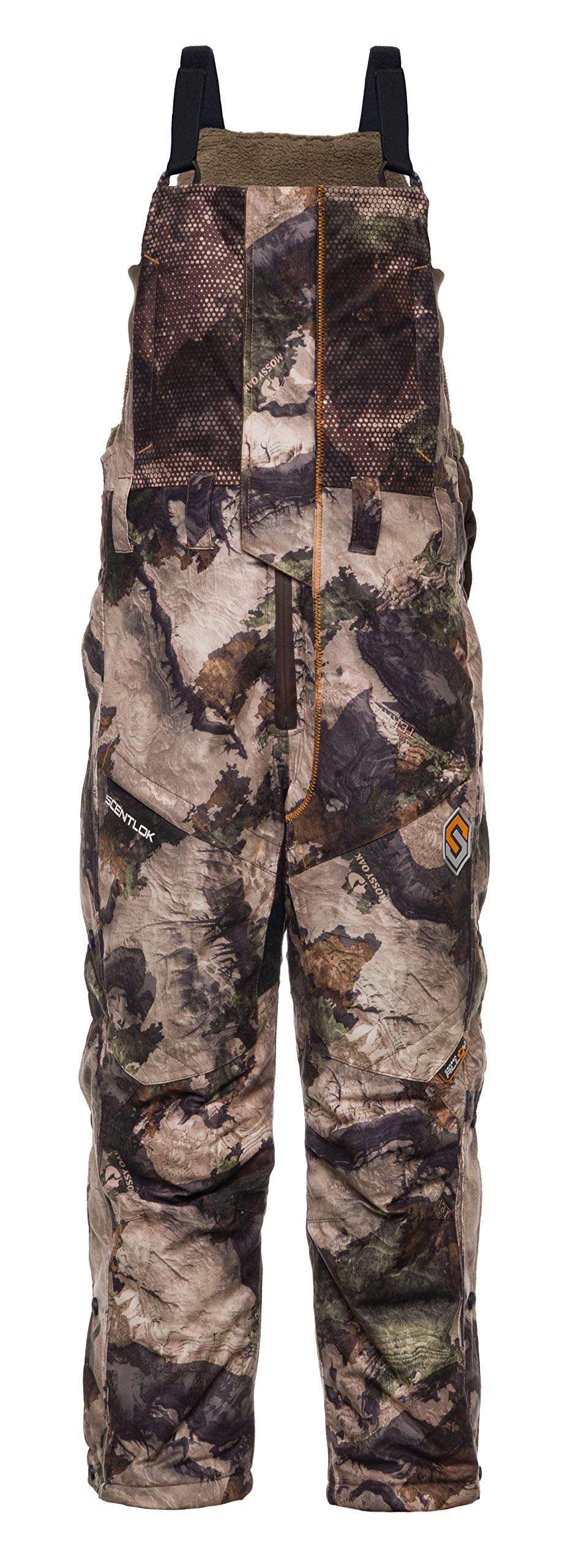 ScentLok Youth Hundo Hydrotherm Bibs - Waterproof Insulated Hunting Bibs for Kids - Perfect for Cold Weather Hunting & Outdoor Adventures