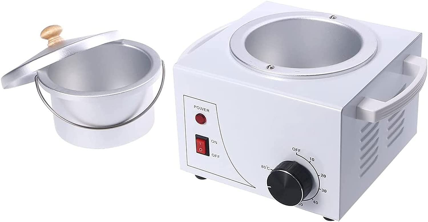Professional Wax Warmer Kit with Temperature Control Knob & Cooling Ventilation Pipe - Hard Wax Melting Machine for Home & Salon Use - Perfect for Hair Removal, Eyebrow Shaping & Spa Treatments