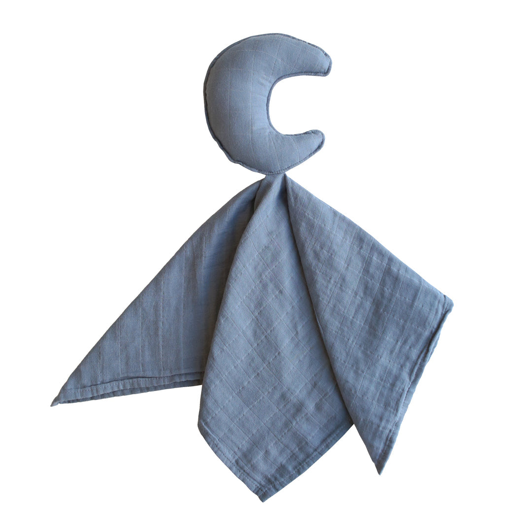 Mushie Star & Moon Lovey Baby Blanket - Soft & Cozy Security Blanket for Newborns, Infants & Toddlers - Perfect for Nursery, Stroller, Car Seat & Bedtime Comfort