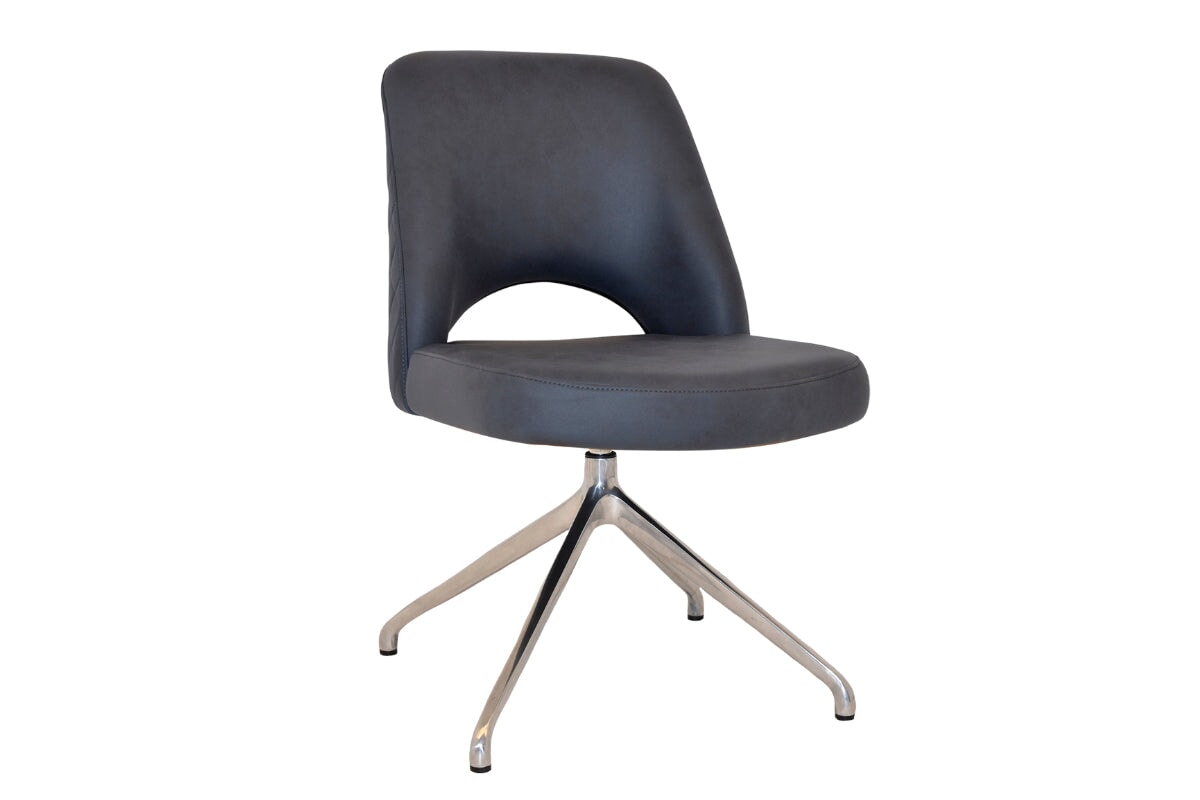 EZ Hospitality Cairo Indoor Armless Chair with Metal Base & Trestle - Perfect for Office, Conference Room, and Home Use