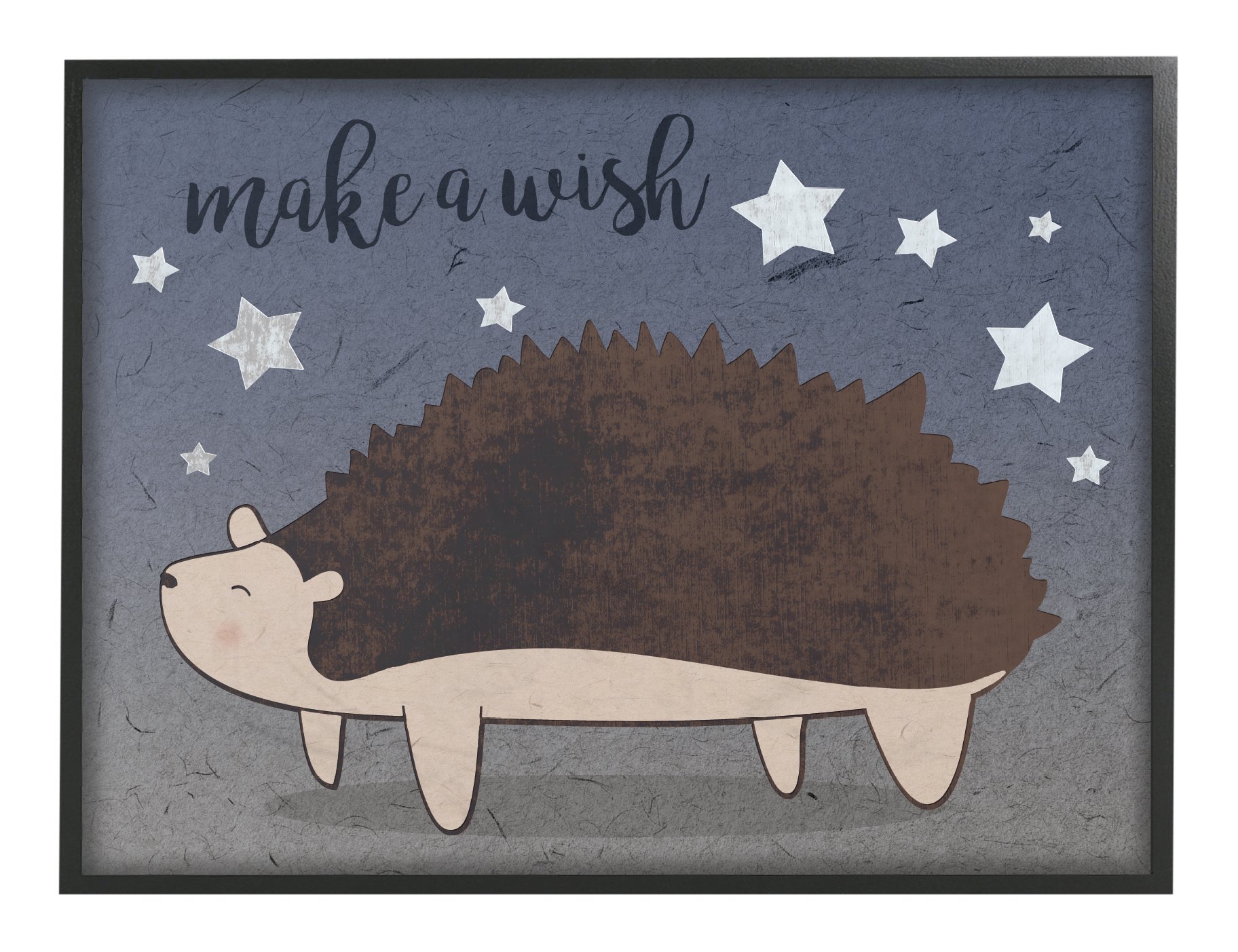 Stupell Hedgehog & Stars Wall Art for Home Decor - Nursery & Living Room