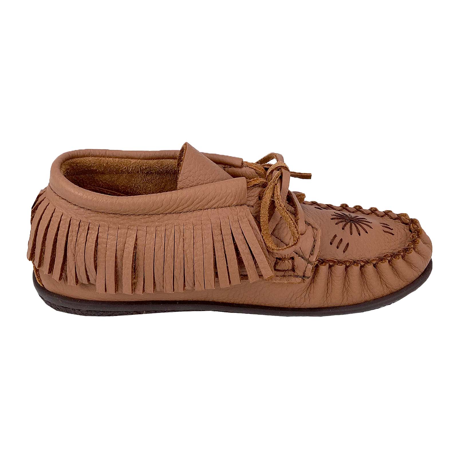 Women's Comfortable Rubber Sole Fringe Ankle Moccasin Shoes - Boho Style Casual Slip-Ons for Walking, Travel & Everyday Wear