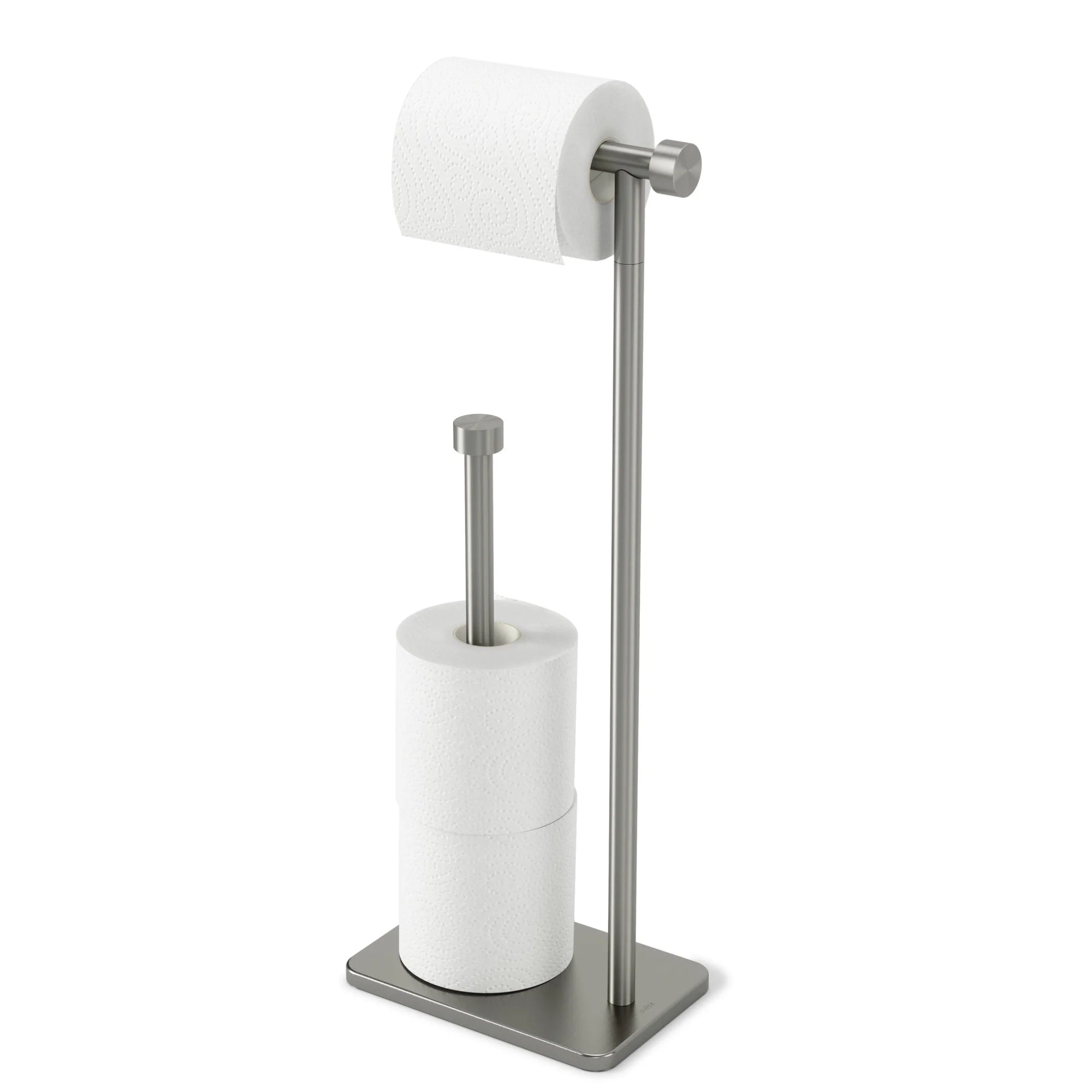 Nickel-Plated Cappa Toilet Paper Holder with Built-in Reserve - Bathroom Tissue Dispenser for Modern Homes, Hotels & Restrooms
