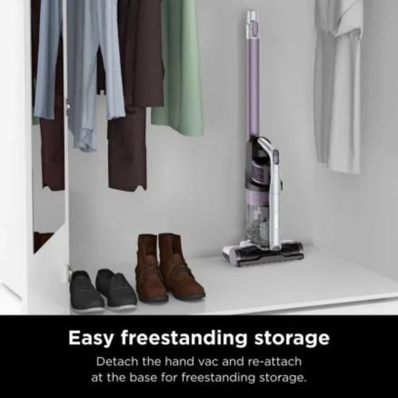 Shark IX141 Pet Cordless Stick Vacuum Cleaner - XL Dust Cup, Lavender (Renewed) | Lightweight for Hardwood Floors & Pet Hair Removal | Perfect for Home Cleaning & Pet Owners