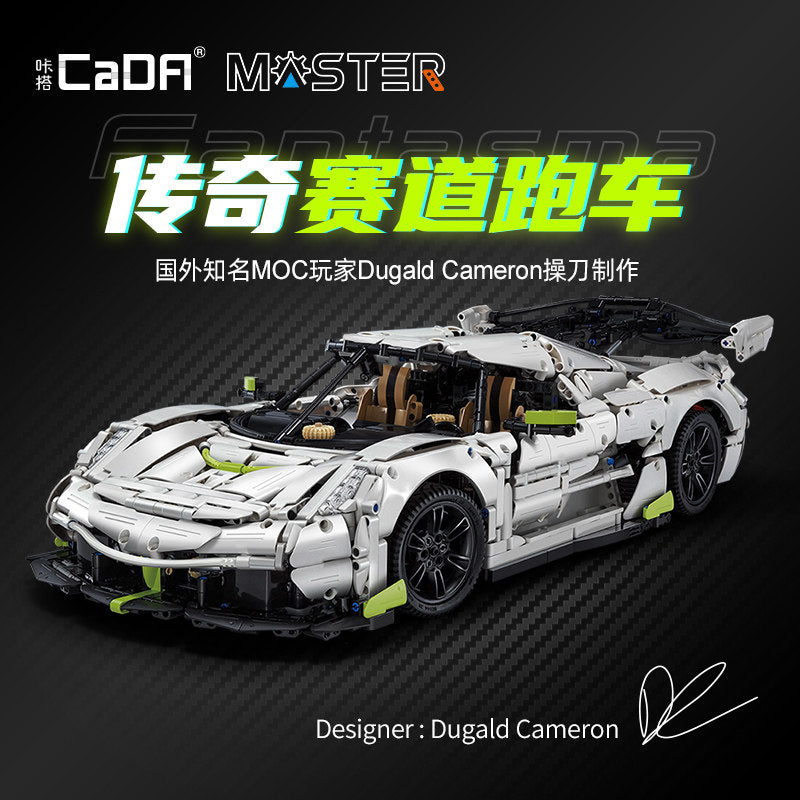4346 PCS CADA C61048 Koenigsegg Jesko Fantasma Sports Car Building Blocks Set - Ultimate Collector's Model for Adults & Teens - Perfect for Display, Gift, and Racing Enthusiasts