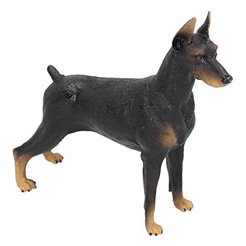 Doberman Pinscher Dog Statue - Collectible Plastic Animal Figurine for Desktop Decoration, Science Education & Gift | Perfect for Home Office Decor, Classroom Teaching Aid & Pet Lover Collections