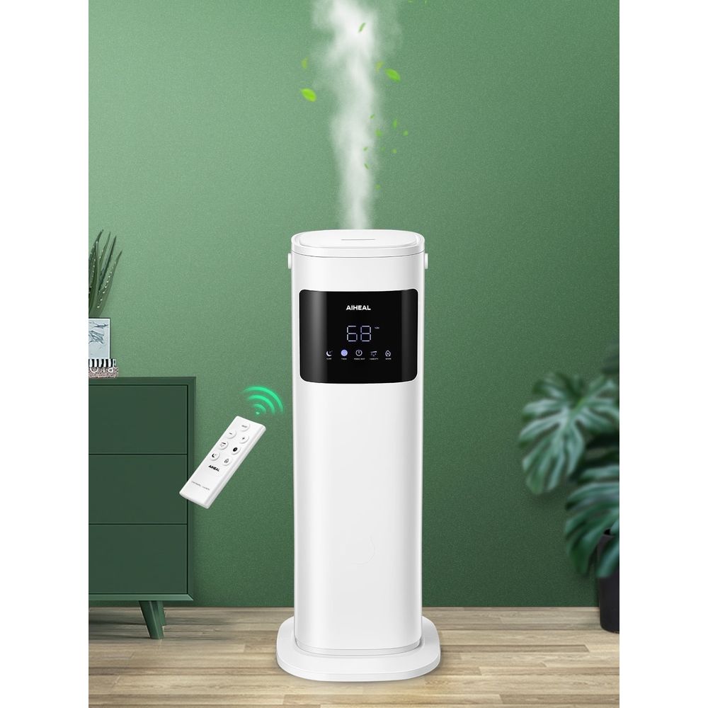 Aiheal JSQ C99A1 10.5L Ultrasonic Humidifier - Cool & Warm Mist for Large Rooms up to 800 sq ft - Remote Control - Perfect for Bedroom, Office, Nursery & Dry Climate Relief