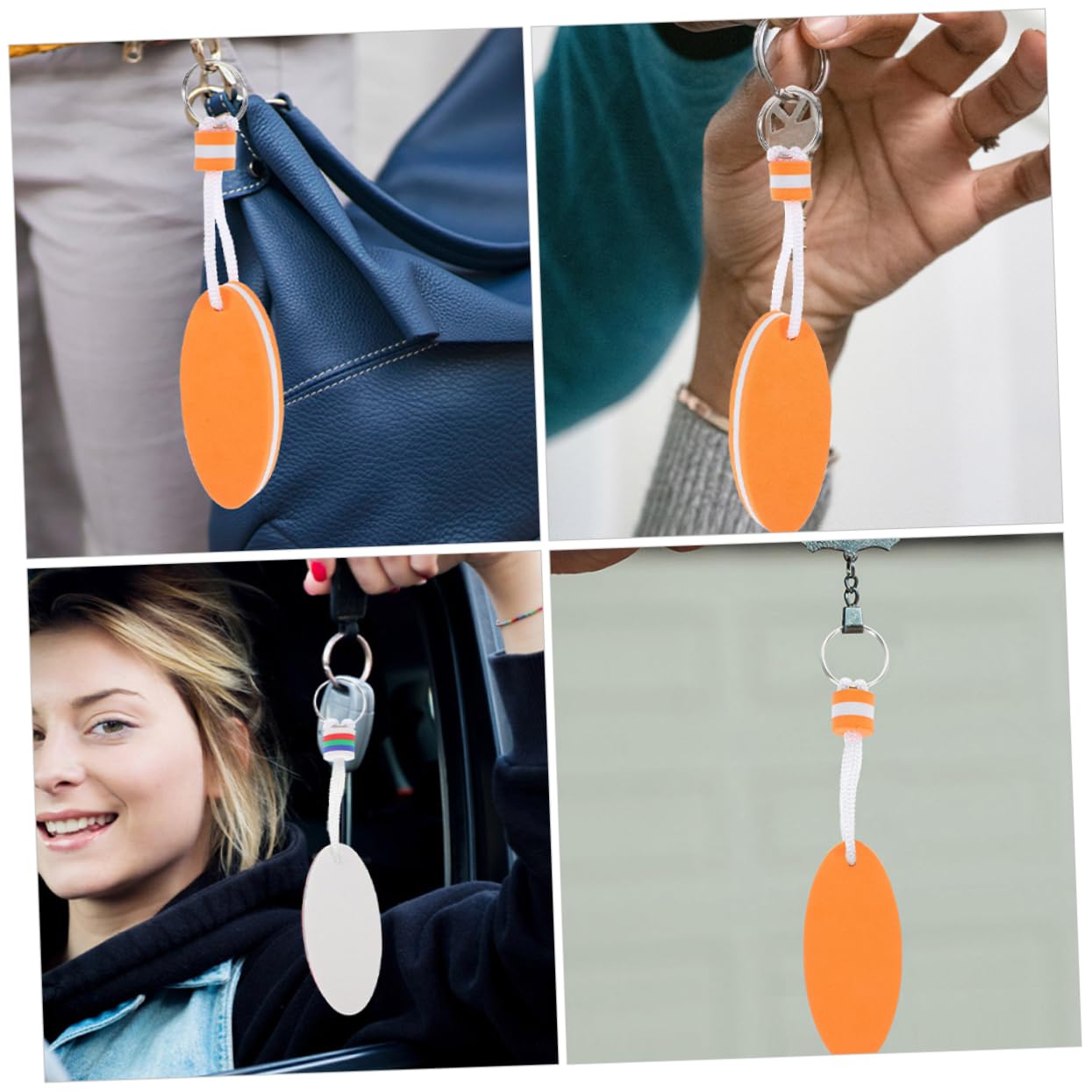BCOATH 9-Piece EVA Boat Floating Keychain Set - Waterproof Surfboard Keyring for Boating, Swimming & Outdoor Activities - Perfect for Kayaking, Fishing & Beach Adventures