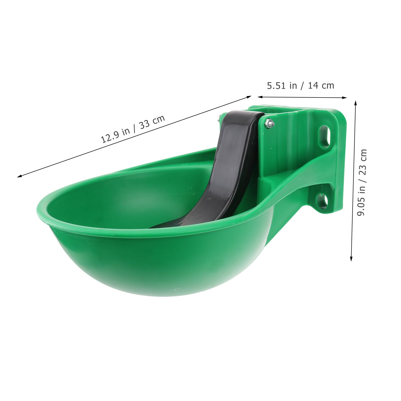 FRCOLOR 3Pcs Plastic Livestock Water Trough - Automatic Drinking Bowl for Horses, Cows, Sheep, Goats, Pigs & Dogs - Durable Animal Water Dispenser for Stable, Farm & Pasture Use