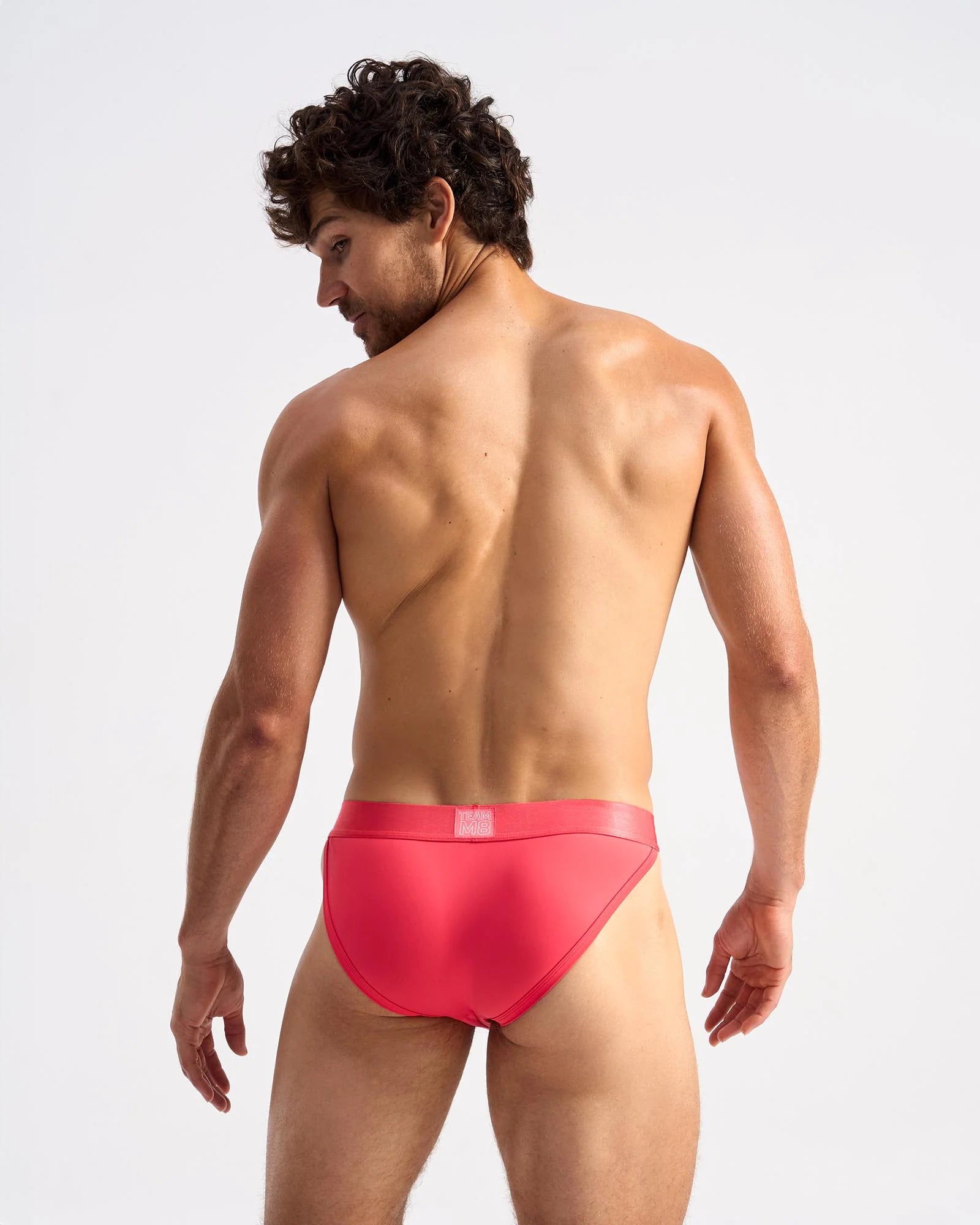Teamm8 Spartacus Men's Briefs - Soft Cotton Underwear with Hibiscus Print - Comfortable & Breathable for Daily Wear, Gym, and Sports Activities