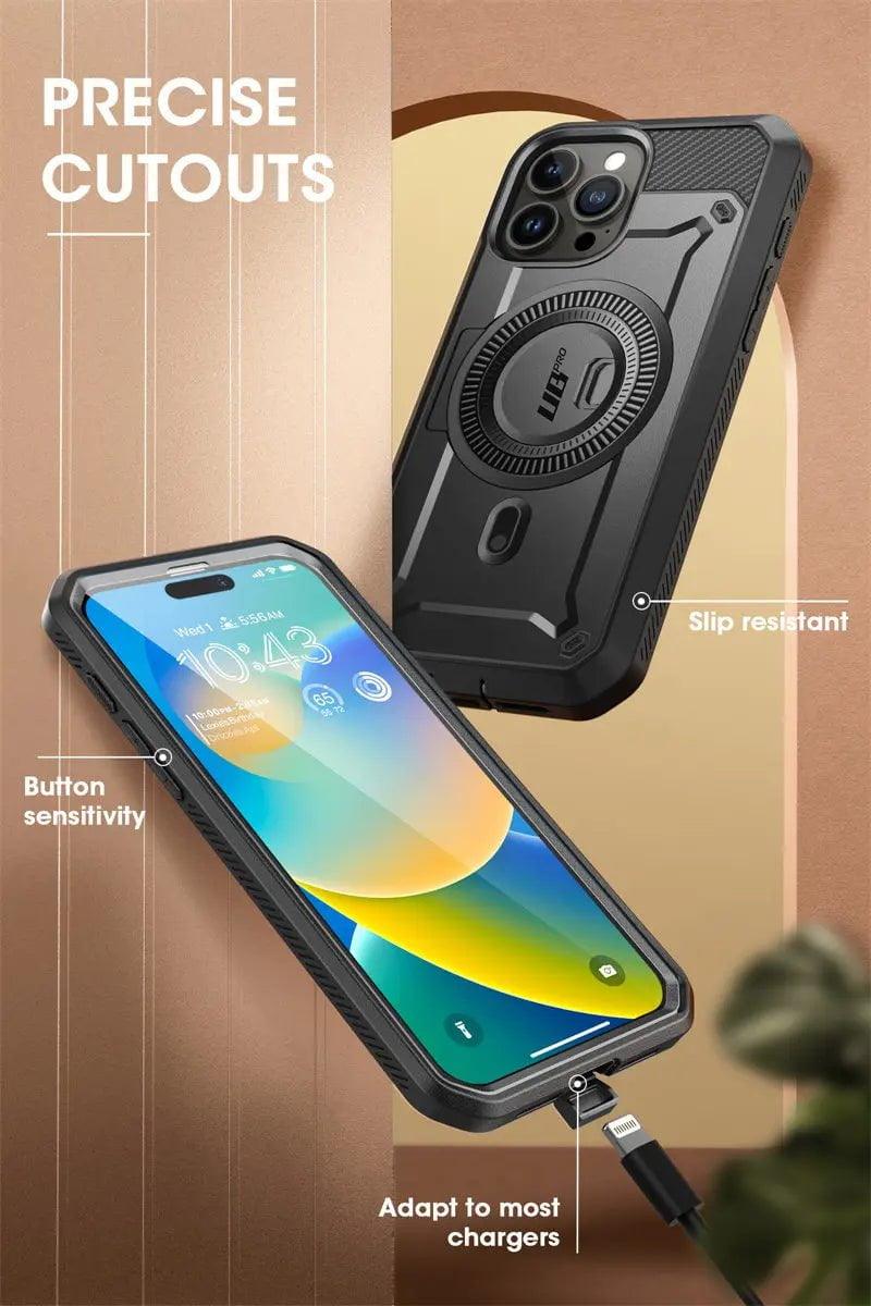 iPhone 15 Pro SUPCASE UB Pro Mag Full Body Protective Case with Magnetic Compatibility - Perfect for Outdoor Adventures, Work & Daily Use