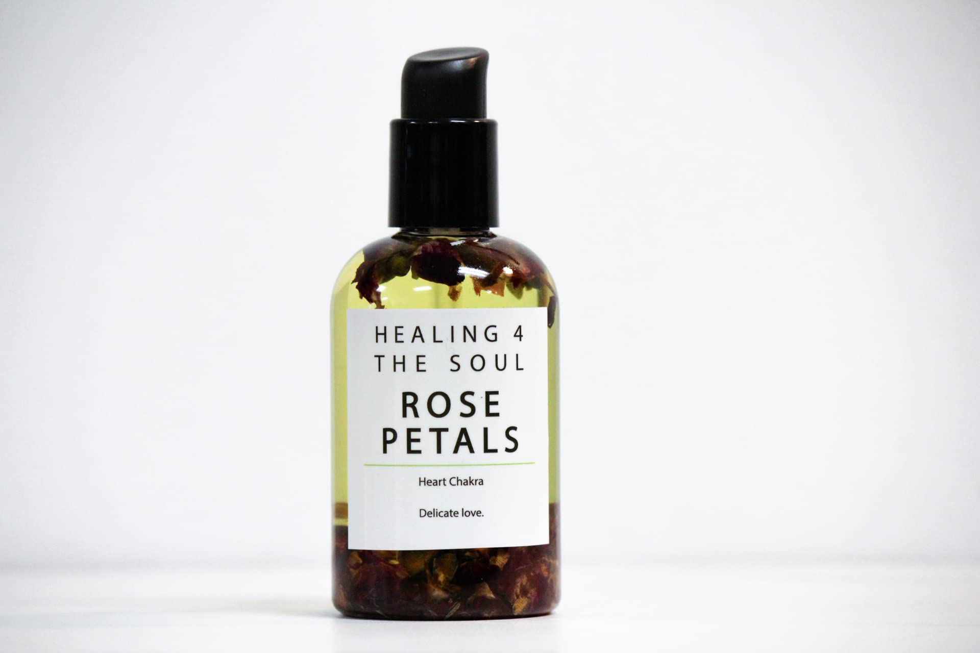 Natural Vegan Rose Petal Body Oil - Handmade in USA for Dry Skin, Massage & Aromatherapy | Hydrating Moisturizer for Face & Body
