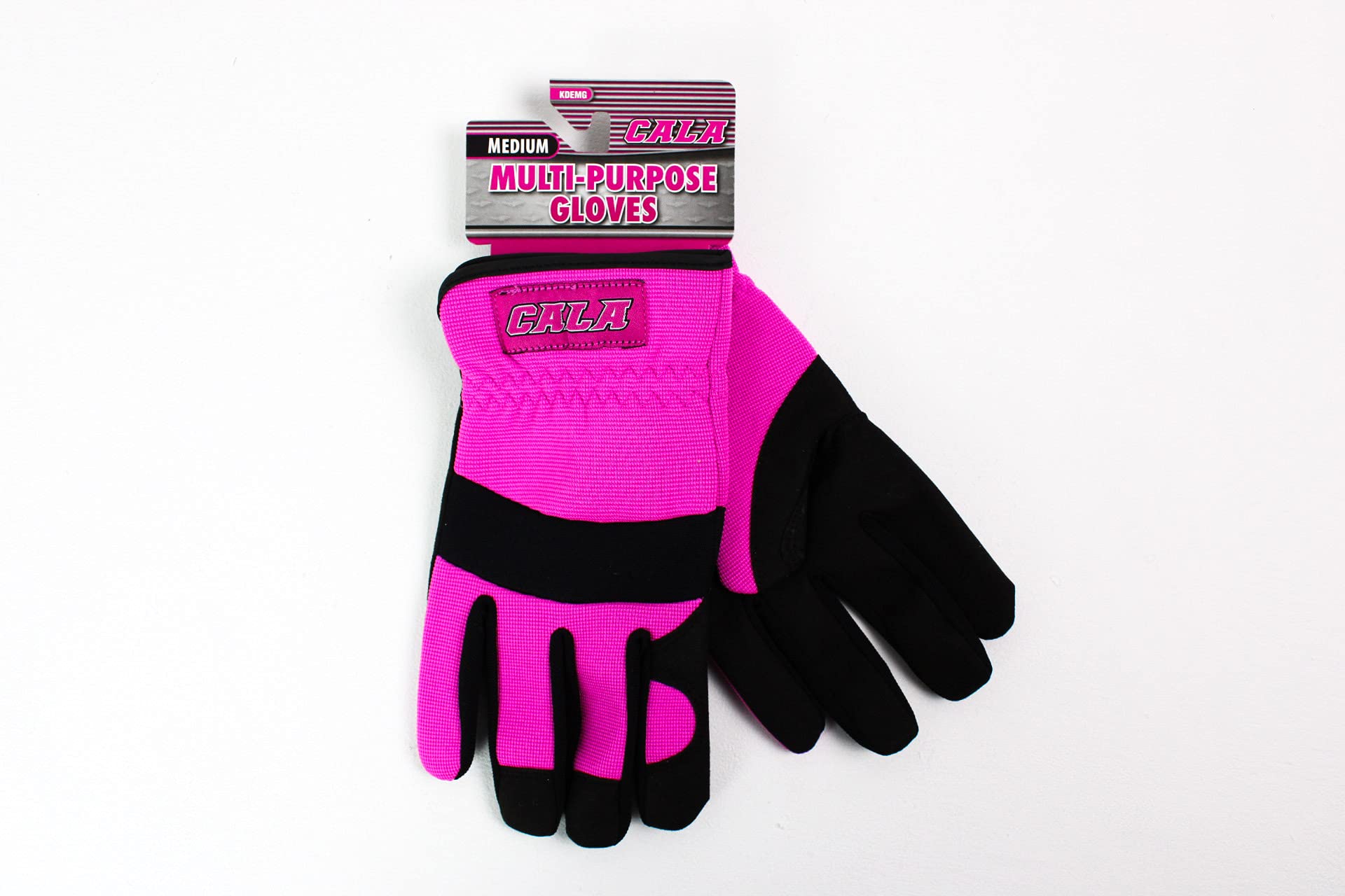 KDEMG Multipurpose Work Gloves for Women & Men - Pink, Medium Size - Gardening, Cleaning, DIY Projects & Outdoor Activities