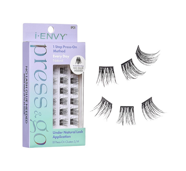 I ENVY PRESS & GO CLUSTER LASHES - Easy Apply False Eyelashes for Dramatic Eye Look (Perfect for Parties, Weddings & Special Occasions)