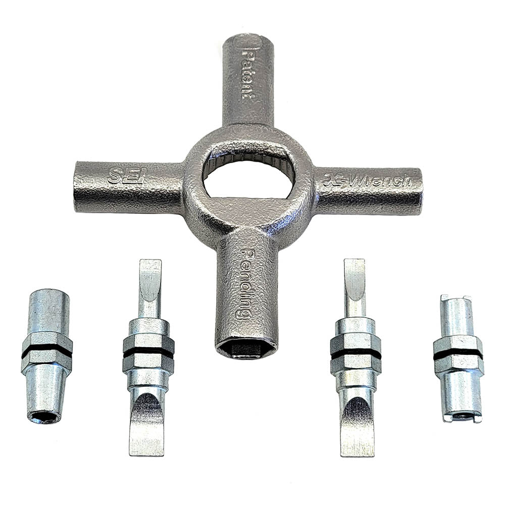 SEI X Wrench Reel Clamp Tool - Professional Hose & Pipe Clamp Tightening Tool for Plumbing, Automotive, and HVAC Repairs | Perfect for Mechanics and DIY Home Improvement Projects
