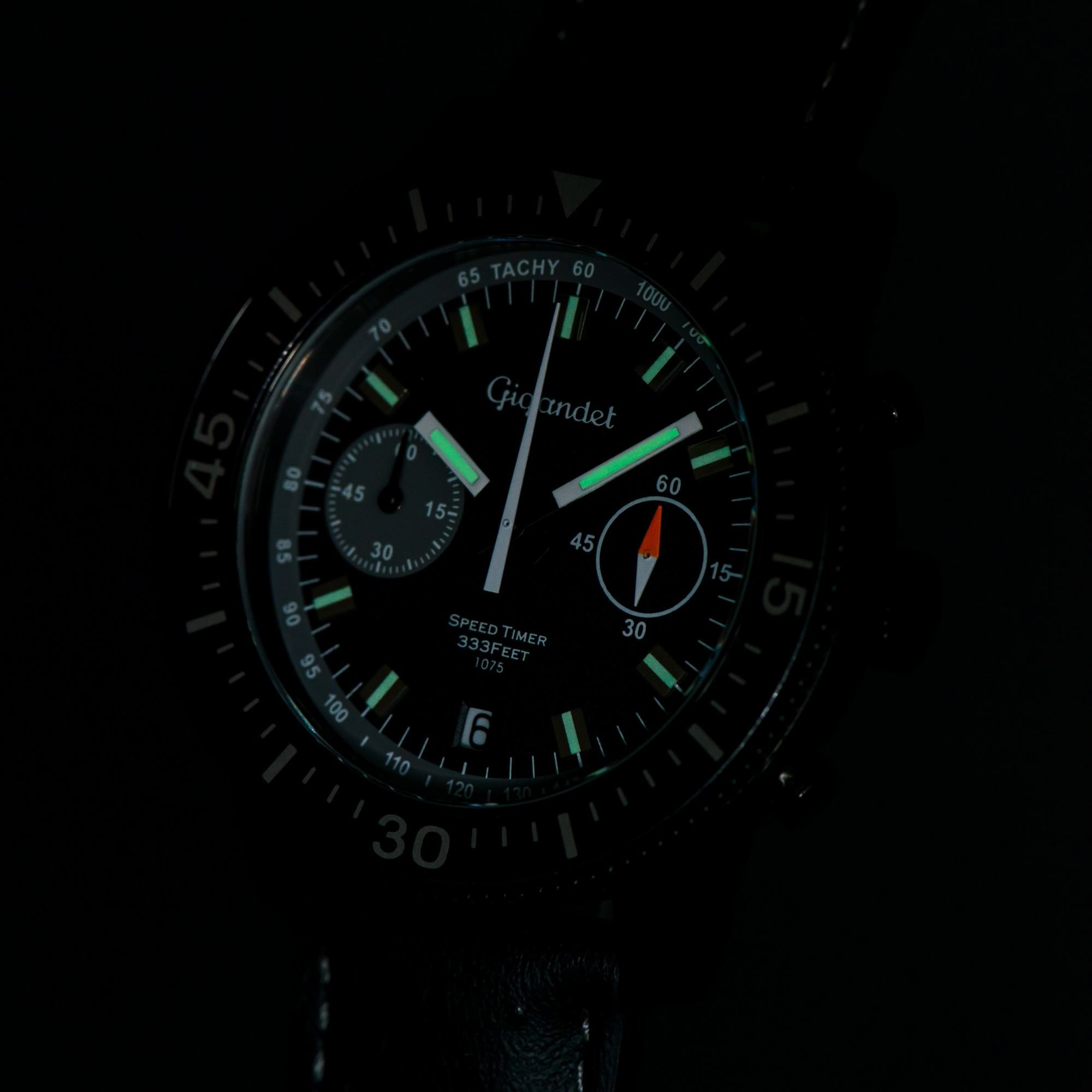 Gigandet Speed Timer Men's Analog Quartz Chronograph Watch - Black G7-007 | Waterproof Sports Watch for Running, Swimming & Outdoor Activities