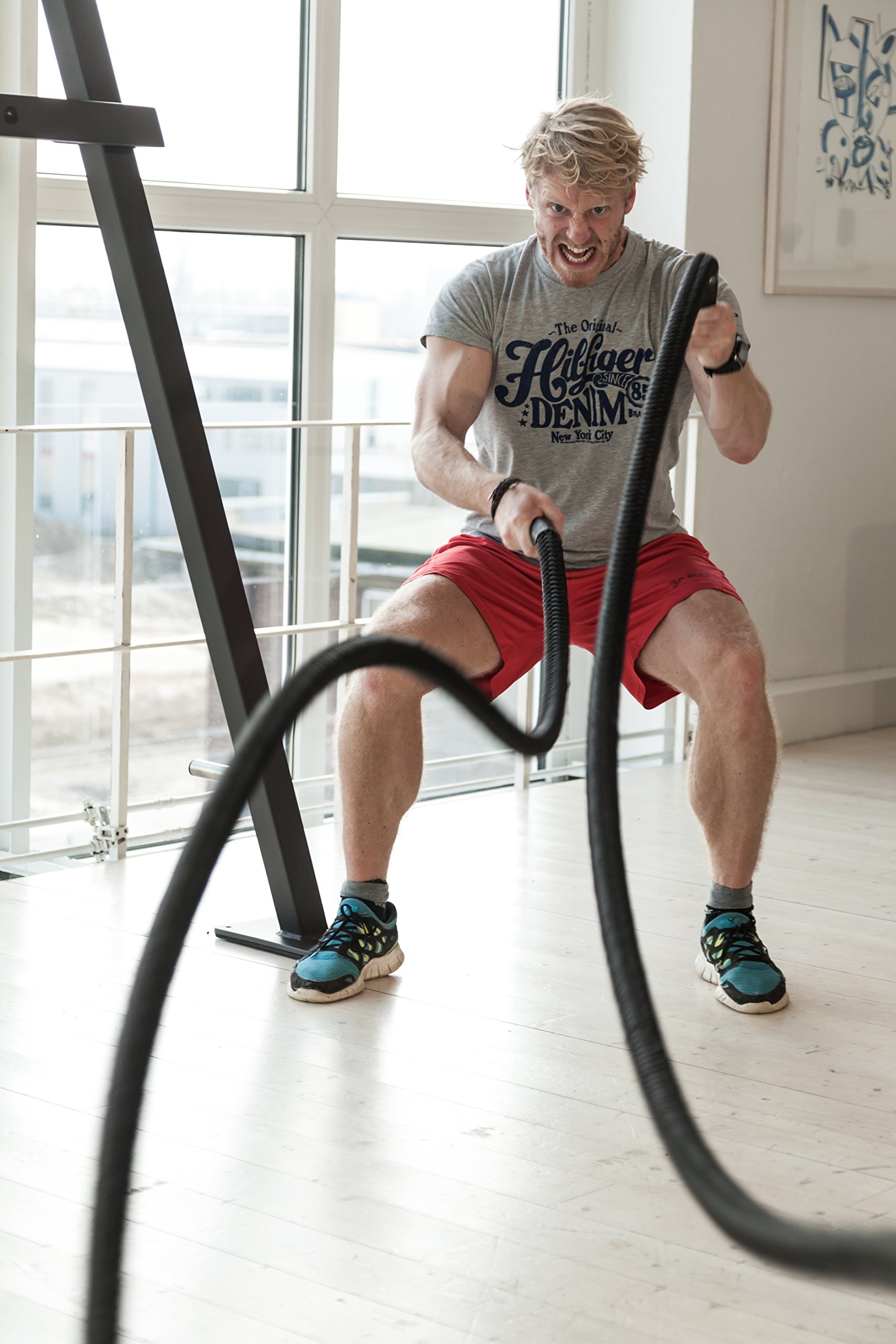 Blackthorn Battle Rope - Heavy Duty Crossfit Training Rope for Strength & Endurance Workouts | Ideal for Gym, Home Fitness & Outdoor Training