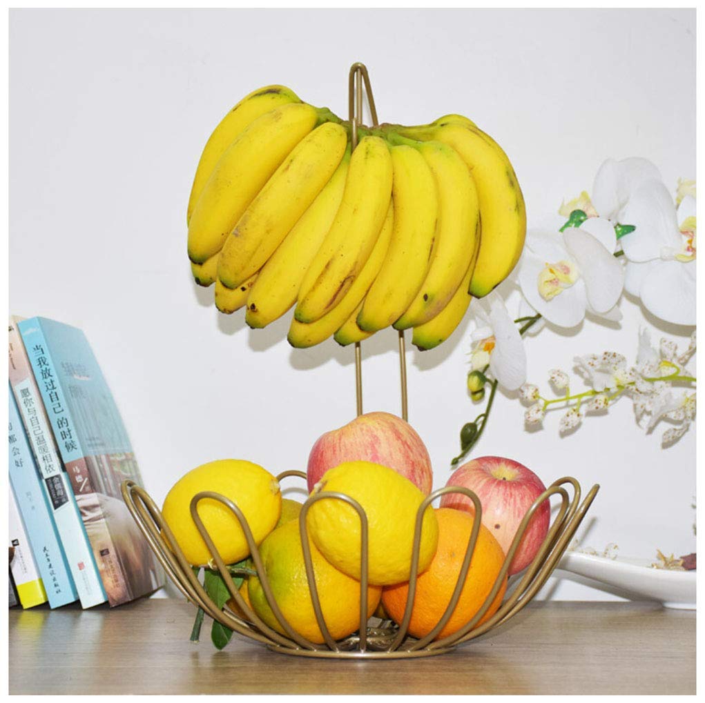 Multi-Colored Hanging Banana Fruit Bowl - Durable Fruit Storage Basket with Hook for Kitchen, Living Room & Dining Room - Perfect for Organizing Bananas, Apples & Oranges - Space-Saving Home Decor