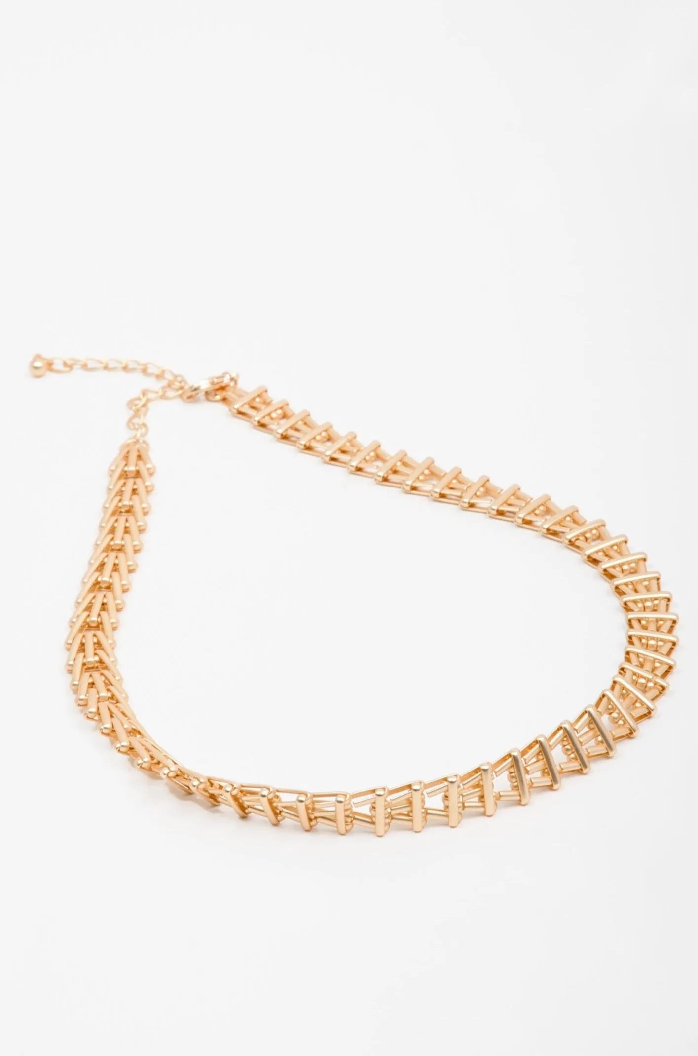Vintage Gold Chain Necklace for Women - Handmade Woven Design - Perfect for Parties, Weddings & Everyday Wear