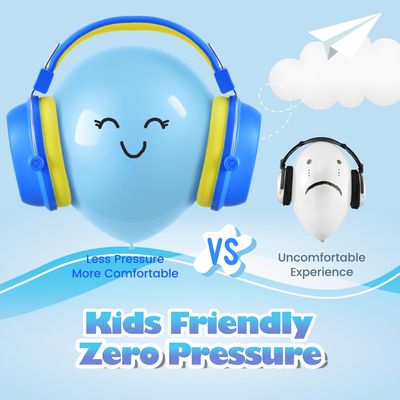 Best Noise Canceling Headphones for Kids - 28dB SNR Hearing Protection Safety Earmuffs for Toddlers & Children | Adjustable Comfort for Autism, School, Travel, Fireworks & Monster Truck Shows | Perfect for Airplanes, Concerts & Sensory Sensitivity
