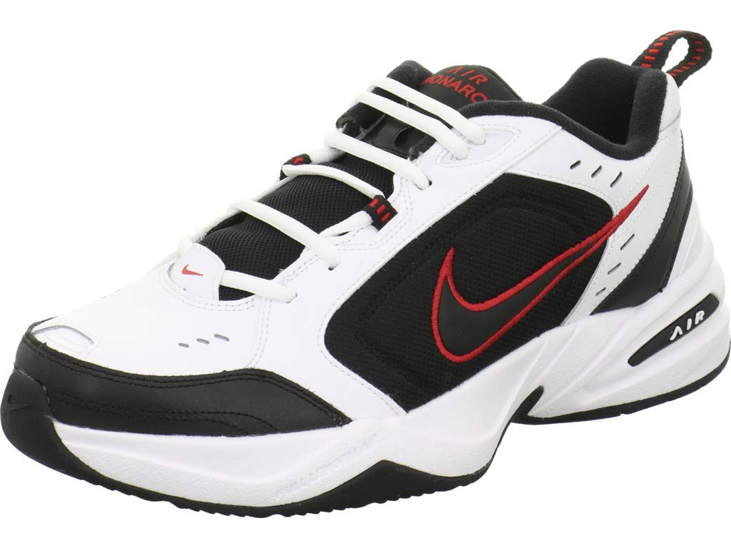 Nike Men's Air Monarch IV Cross Training Shoes - White/Black - Size 14 | Gym Workout, Running & Athletic Performance Sneakers