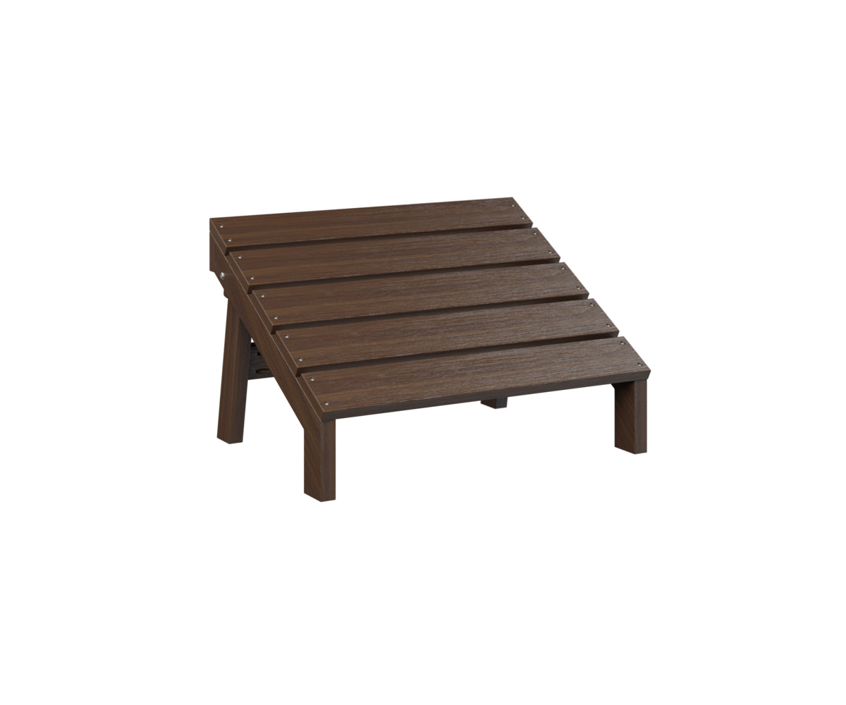Berlin Gardens Mayhew Folding Adirondack Footstool - Outdoor Patio Furniture with Comfortable Footrest for Deck, Garden, Poolside Relaxation