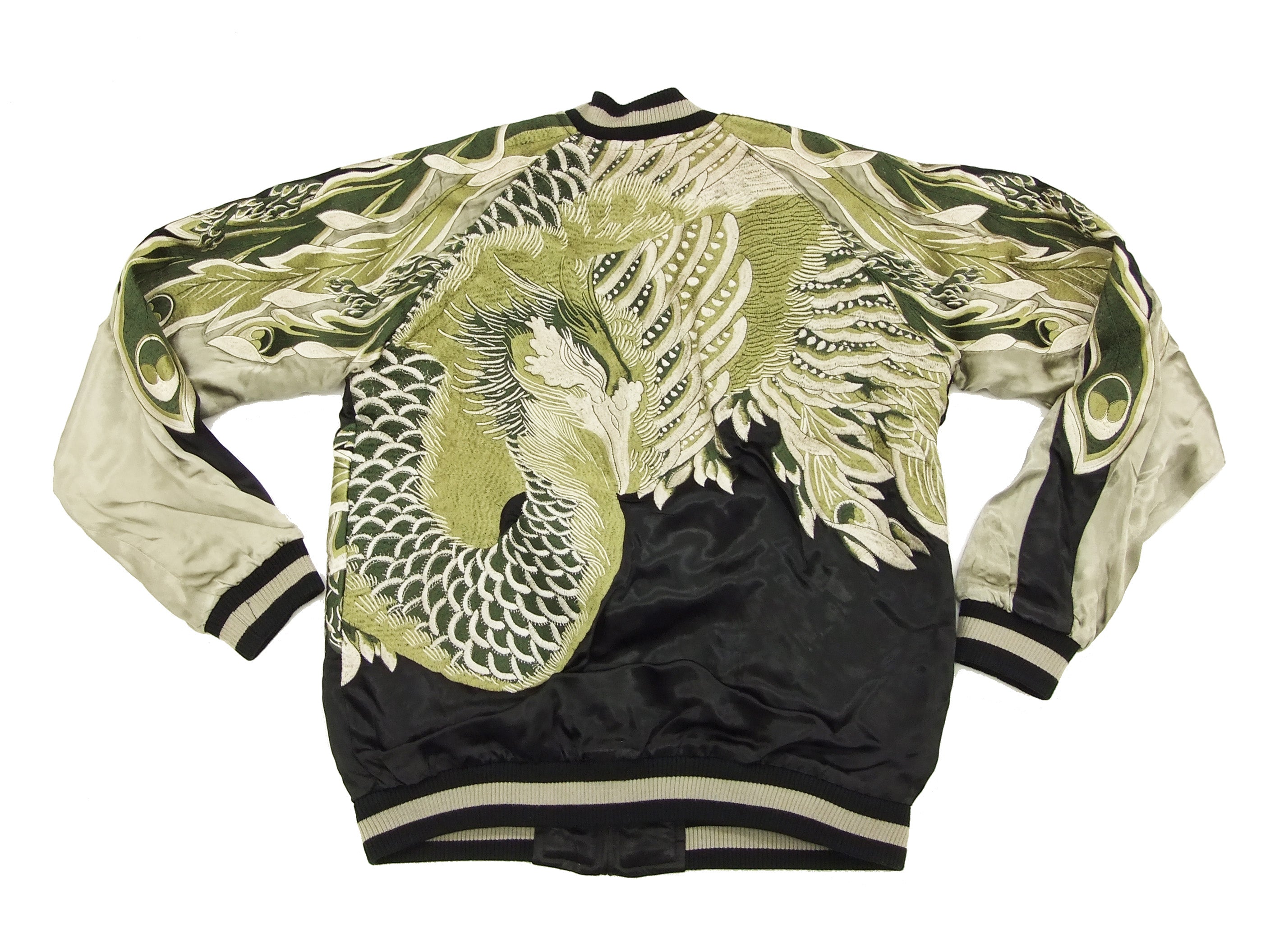 Men's Japanese Souvenir Jacket with Phoenix Design - Traditional Sukajan Bomber Jacket for Streetwear & Casual Outfits | Perfect for Anime Fans, Cosplay, and Fashion Enthusiasts