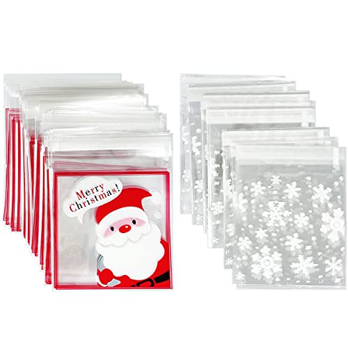 (200pcs), Snowflakes & Santa