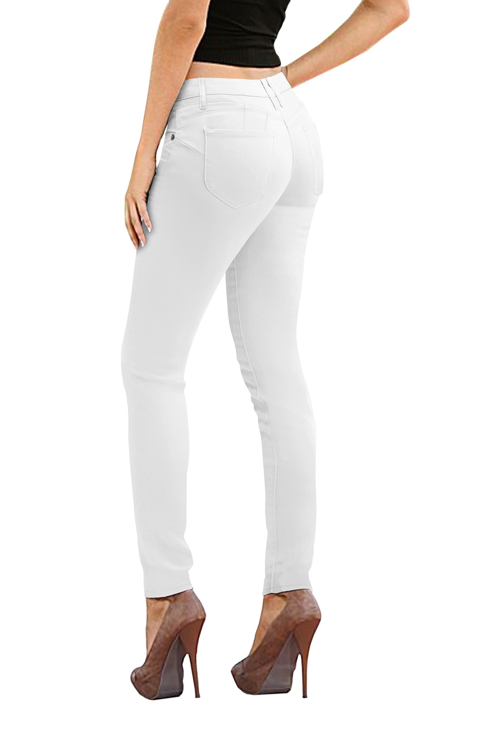 Women's Stretch Denim Skinny Jeans - Butt Lifting High Waist Yoga Pants for Workout & Everyday Wear | Comfortable Hybrid Jeans Perfect for Yoga, Running, and Casual Outfits