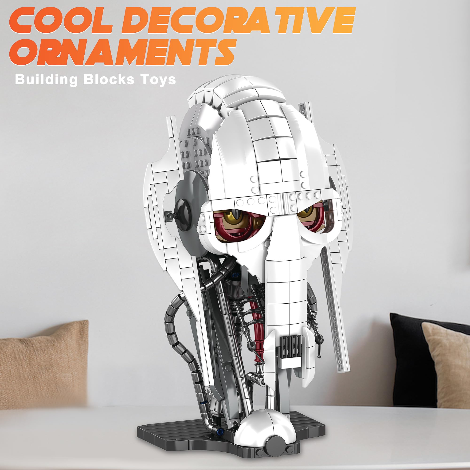 General Helmet Building Set - 788pcs Classic Construction Blocks for Kids & Fans, DIY Model Kit for Home Decor & Gift - Perfect for STEM Learning, Creative Play & Collector Displays