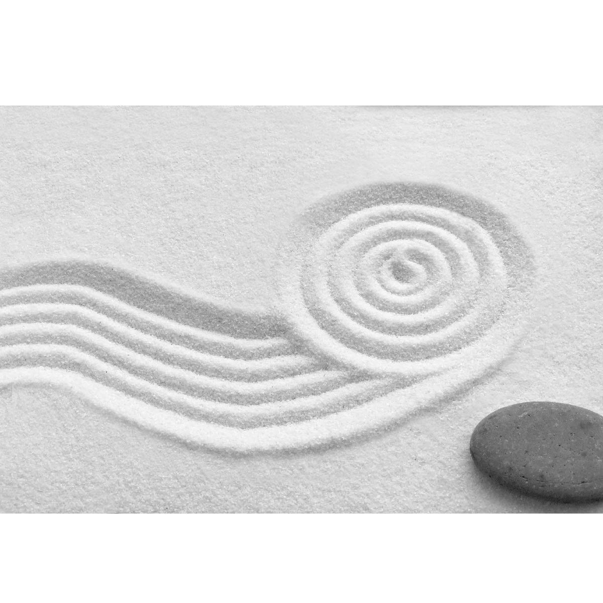 Premium White Zen Garden Sand - 0.5 lbs Natural Sand for Meditation, Office Desk & Home Decor - Perfect for Mini Zen Gardens, Stress Relief & Mindfulness Practice