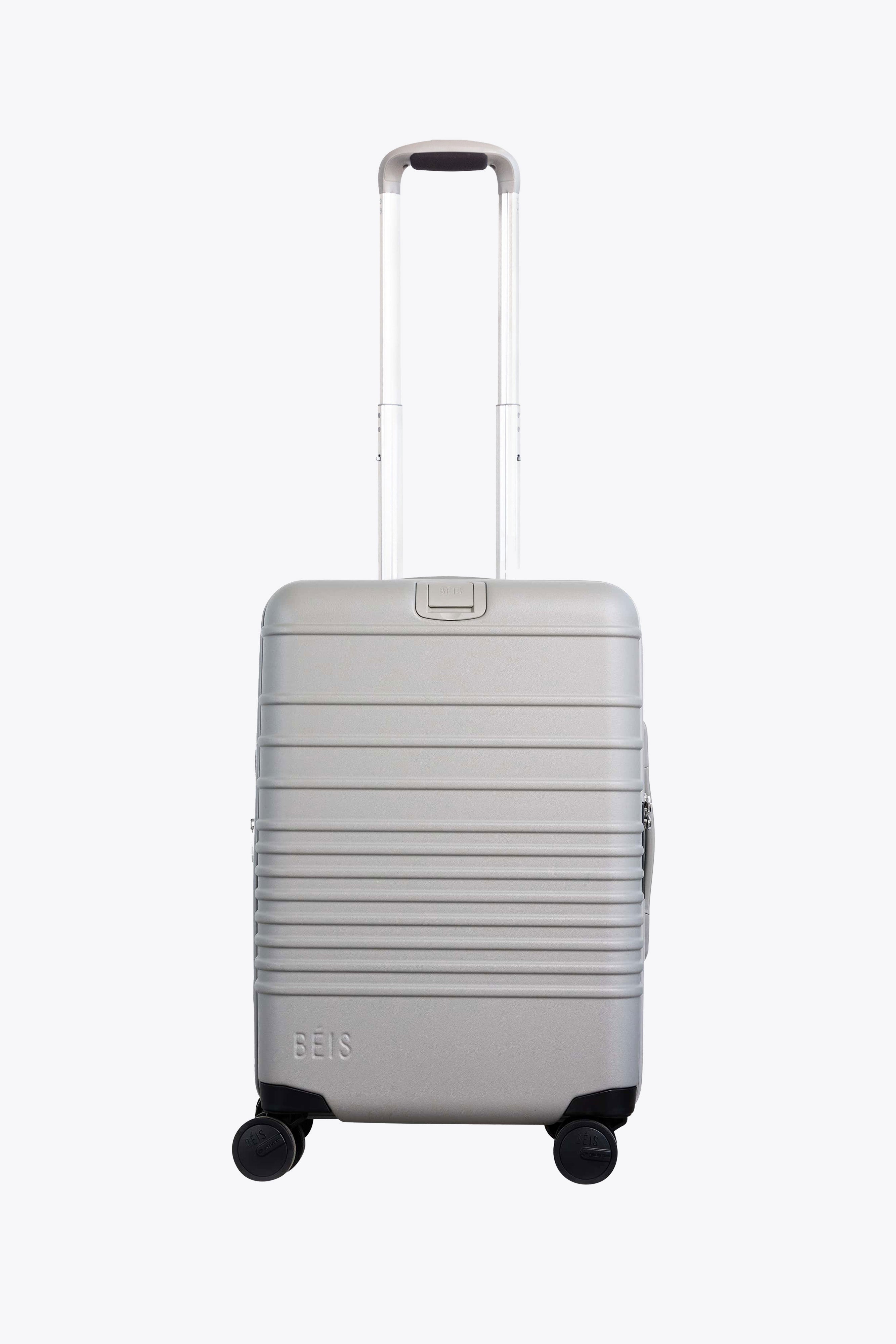 Grey Carry On Roller Luggage - Lightweight & Durable Suitcase for Air Travel, Business Trips & Weekend Getaways