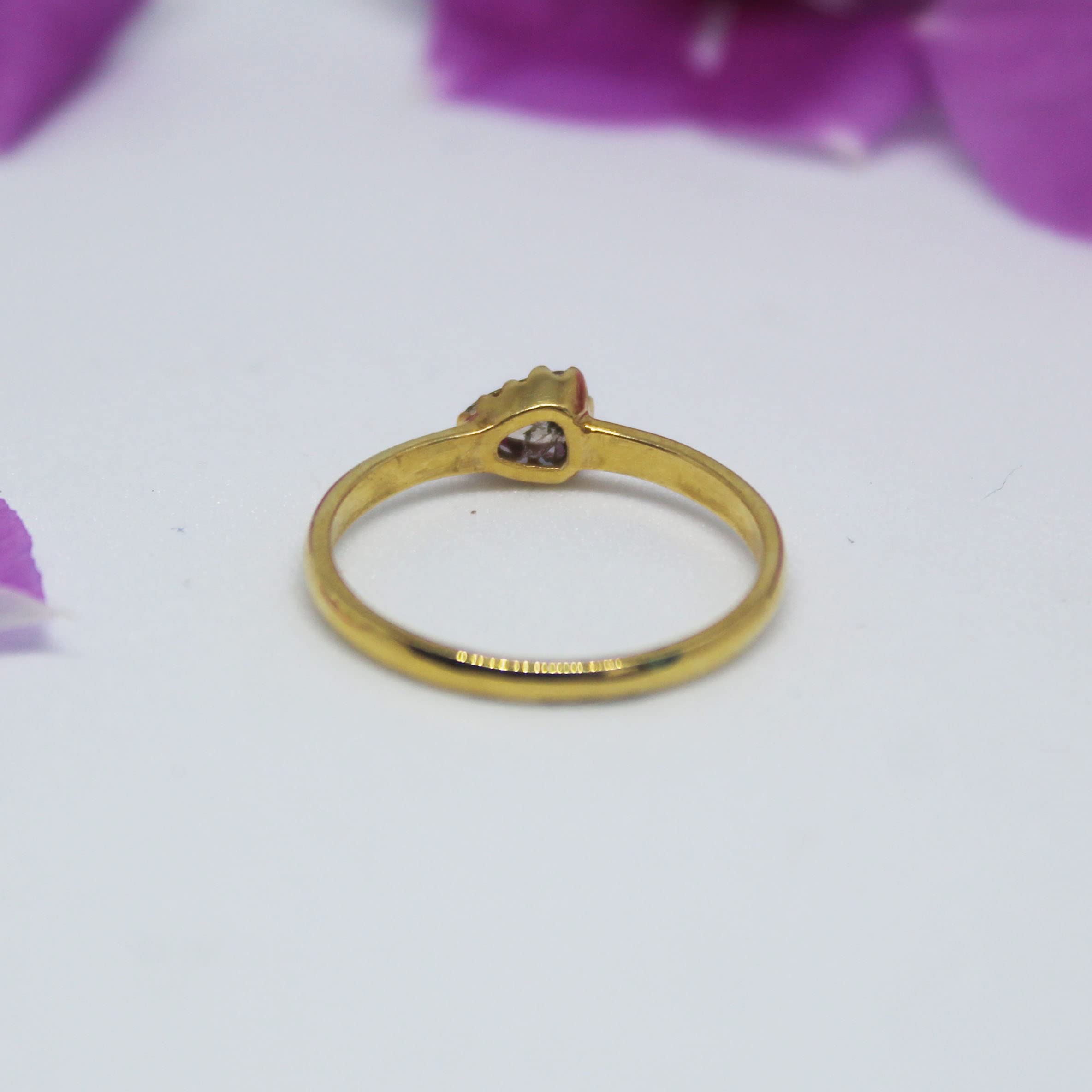 Natural Uncut Polki Diamond Ring - 14K Gold Filled 925 Sterling Silver Engagement Ring for Women | Victorian Style Jewelry by Ravaria | Perfect for Weddings, Anniversaries & Special Occasions