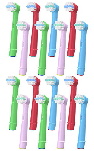 VINFANY Kids Electric Toothbrush Replacement Heads - Compatible with Oral-B & Braun Electric Toothbrushes for Sensitive Teeth Cleaning - Soft Bristles for Gentle Professional Care - Perfect for Daily Oral Hygiene at Home & Travel