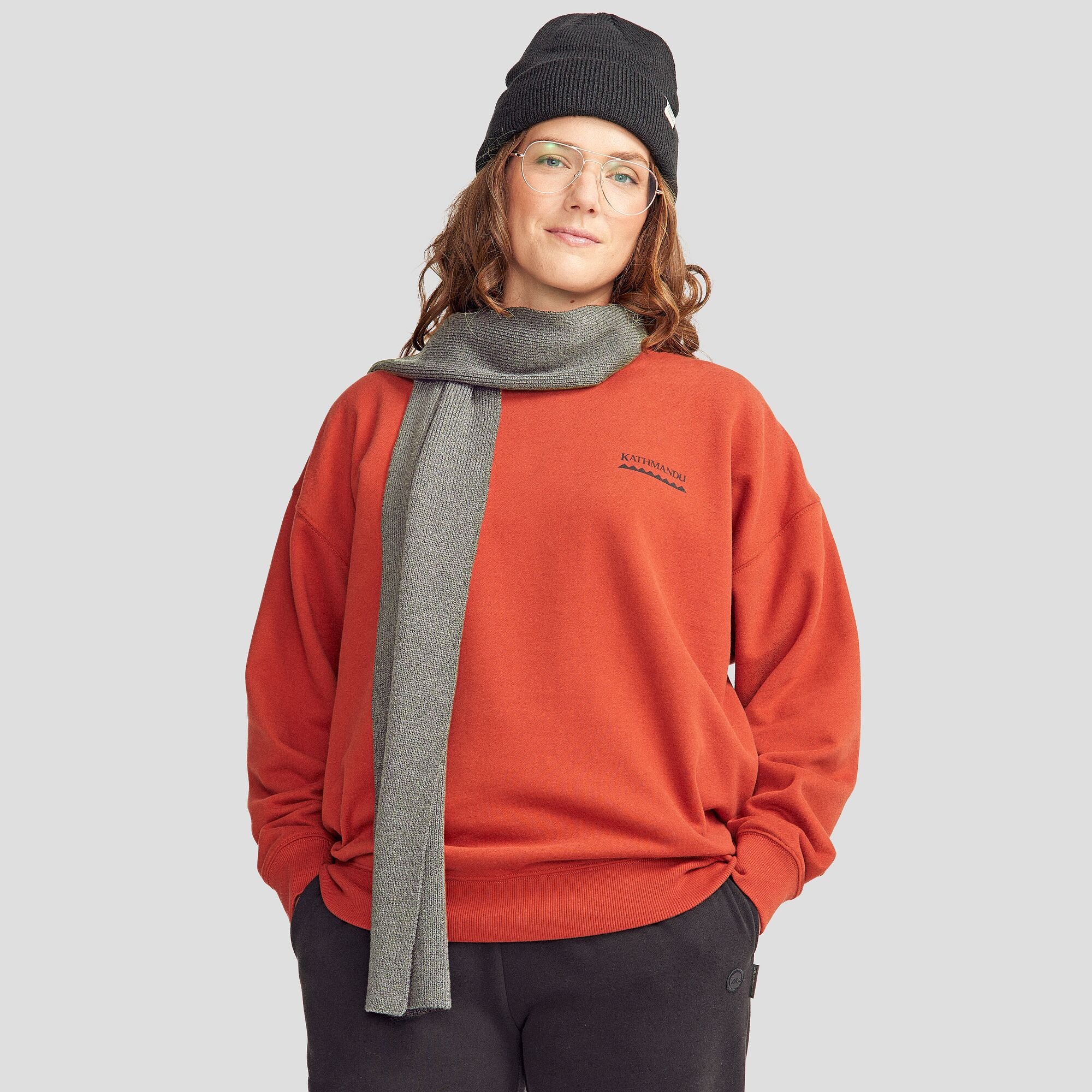 Premium Fyfe Scarf - Soft Mid Grey Marle Wool Blend Wrap for Women & Men - Perfect for Winter Fashion, Outdoor Activities & Travel Accessories