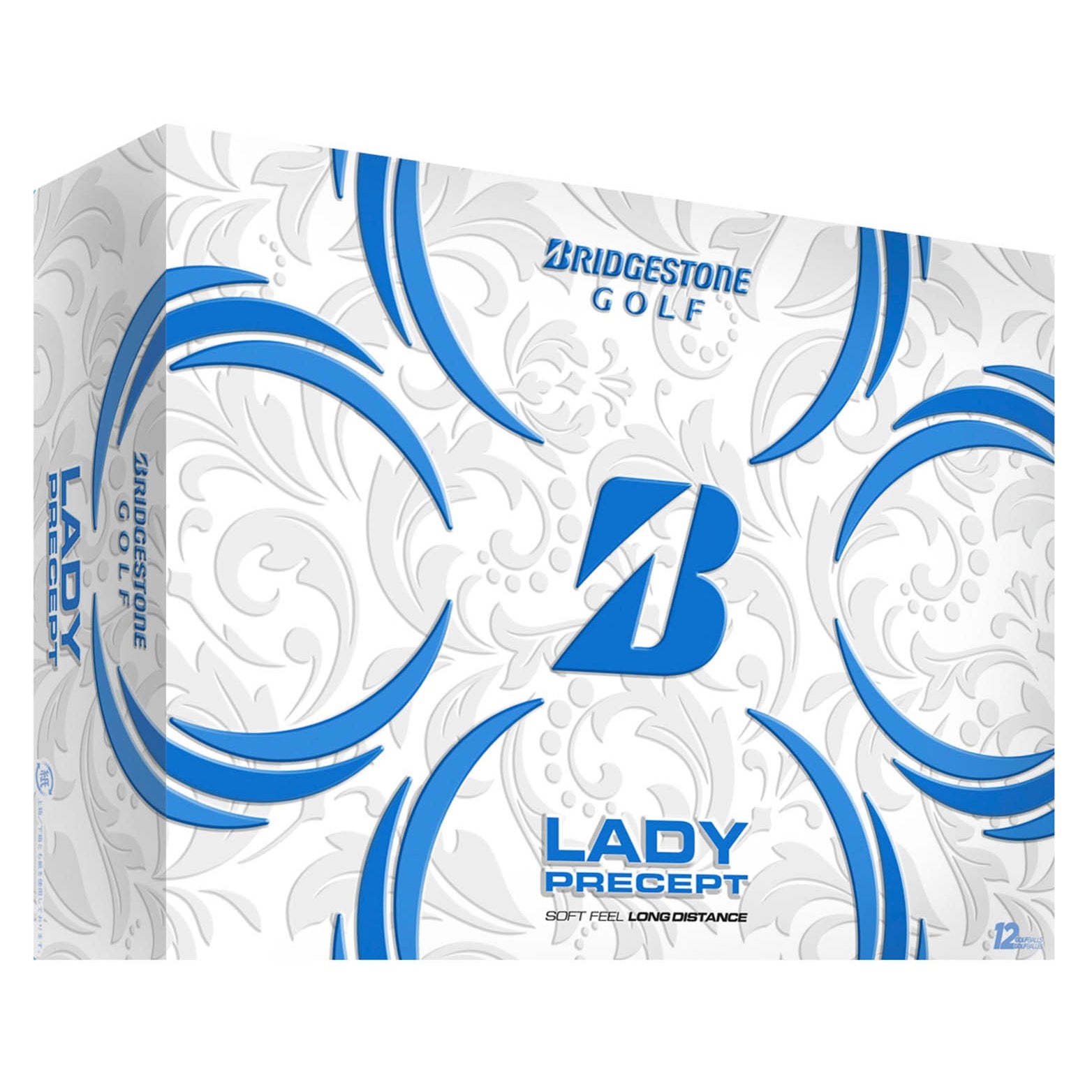 Bridgestone Lady Precept White Golf Balls - Premium Women's Golf Balls (12 Pack/Dozen) for Practice, Tournaments & Leisure Play
