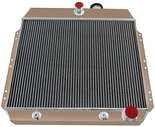 AlloyWorks 3-Row Aluminum Radiator with Shroud Fan & Relay Kit - Compatible with 1949-1954 Chevy Bel Air/Sedan/Coupe - High-Performance Cooling Upgrade for Classic Car Restoration & Hot Rod Builds