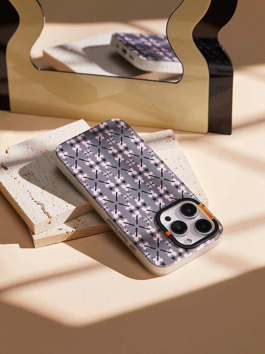 Pastel Pink City Kaleidoscope Phone Case - Trendy Protective Cover for iPhone & Samsung - Perfect for Travel, Daily Use & Gift Giving