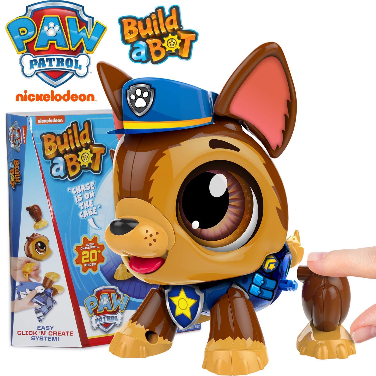 Paw Patrol Chase - Robotic Build-A-Bot STEM Educational Toy Set (20 Pieces) for Kids Ages 4-10 | Interactive Learning Toy for Boys & Girls | Perfect Birthday Gift & Classroom Activity