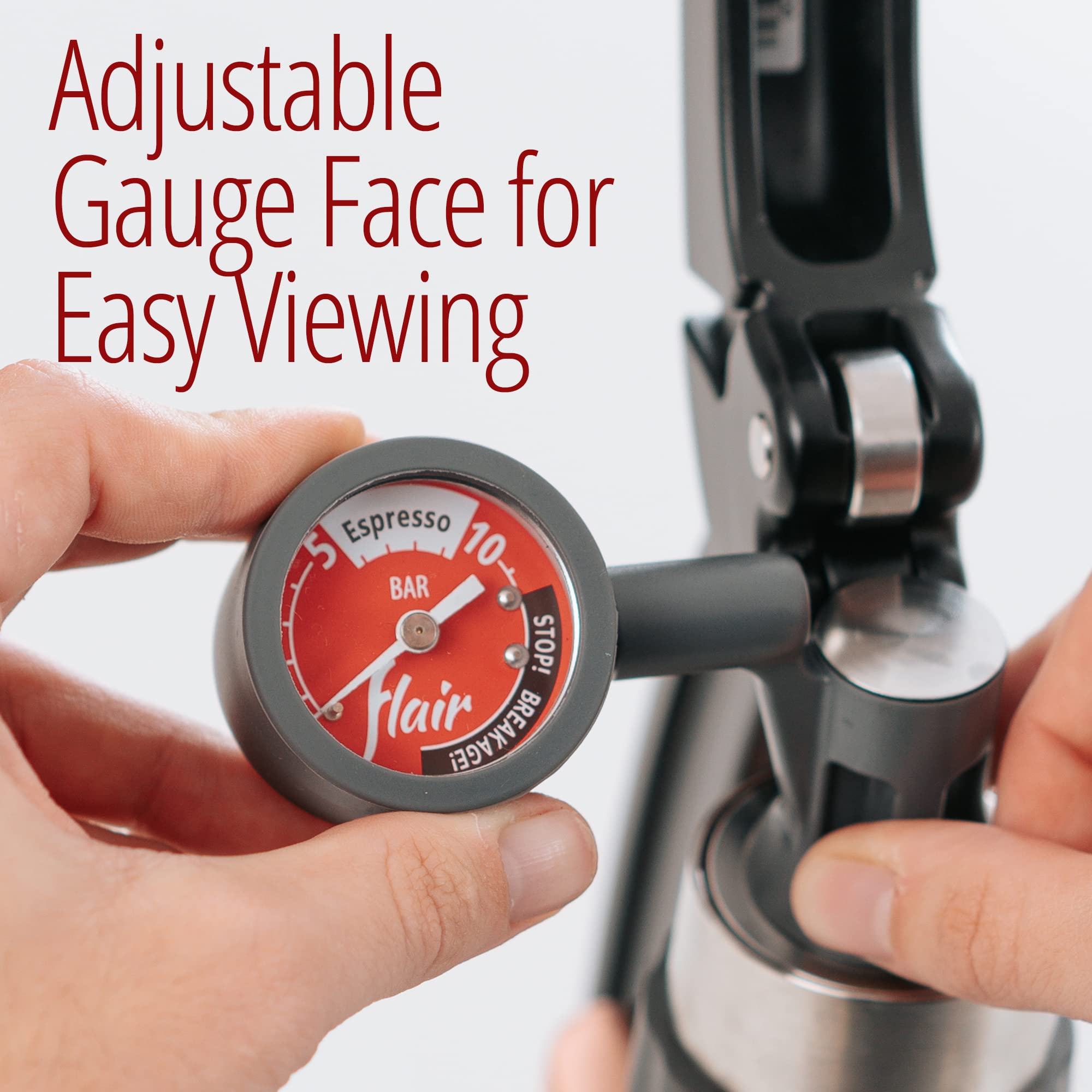 Premium Pressure Gauge Kit for Flair Espresso Makers - Compatible with NEO, Flex, Classic & Signature Models | Perfect for Home Baristas & Espresso Enthusiasts