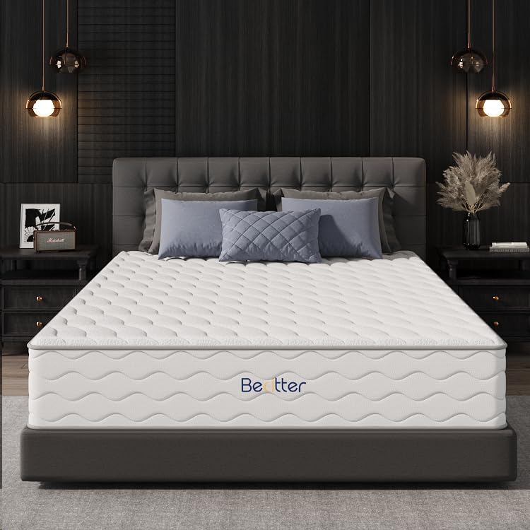 12 Inch Full Mattress - 7-Zone Green Tea & Charcoal Cooling Gel Memory Foam Hybrid with Pocketed Springs | Motion Isolation & Pressure Relief | CertiPUR-US Certified & Fiberglass-Free | Perfect for Guest Rooms, Dormitories & Small Bedrooms
