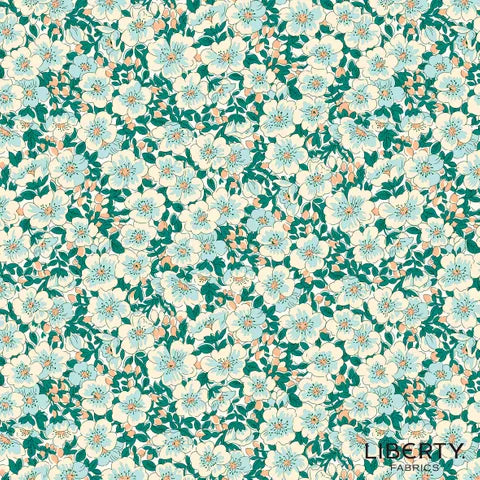 Liberty Tree of Life Canopy Green L01667375A Dina Blossom Cream Green - Perfect for Home Decor, Bedroom & Living Room Accents