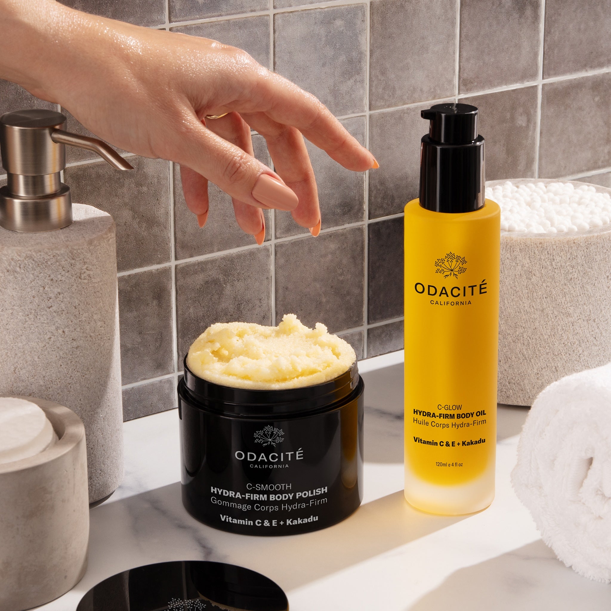 C Smooth Hydra Firm Body Polish - Exfoliating & Moisturizing Body Scrub for Soft, Glowing Skin | Perfect for Pre-Shave, Post-Workout & Spa Day Self-Care
