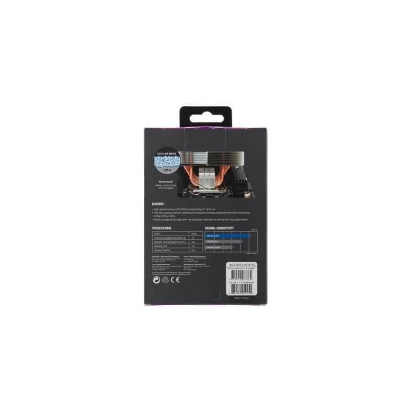 Cooler Master MGZ NDSG N15M R2 CM Mastergel Maker Thermal Grease - Premium CPU/GPU Thermal Paste with Flat Nozzle for PC Cooling, Overclocking & Gaming Performance