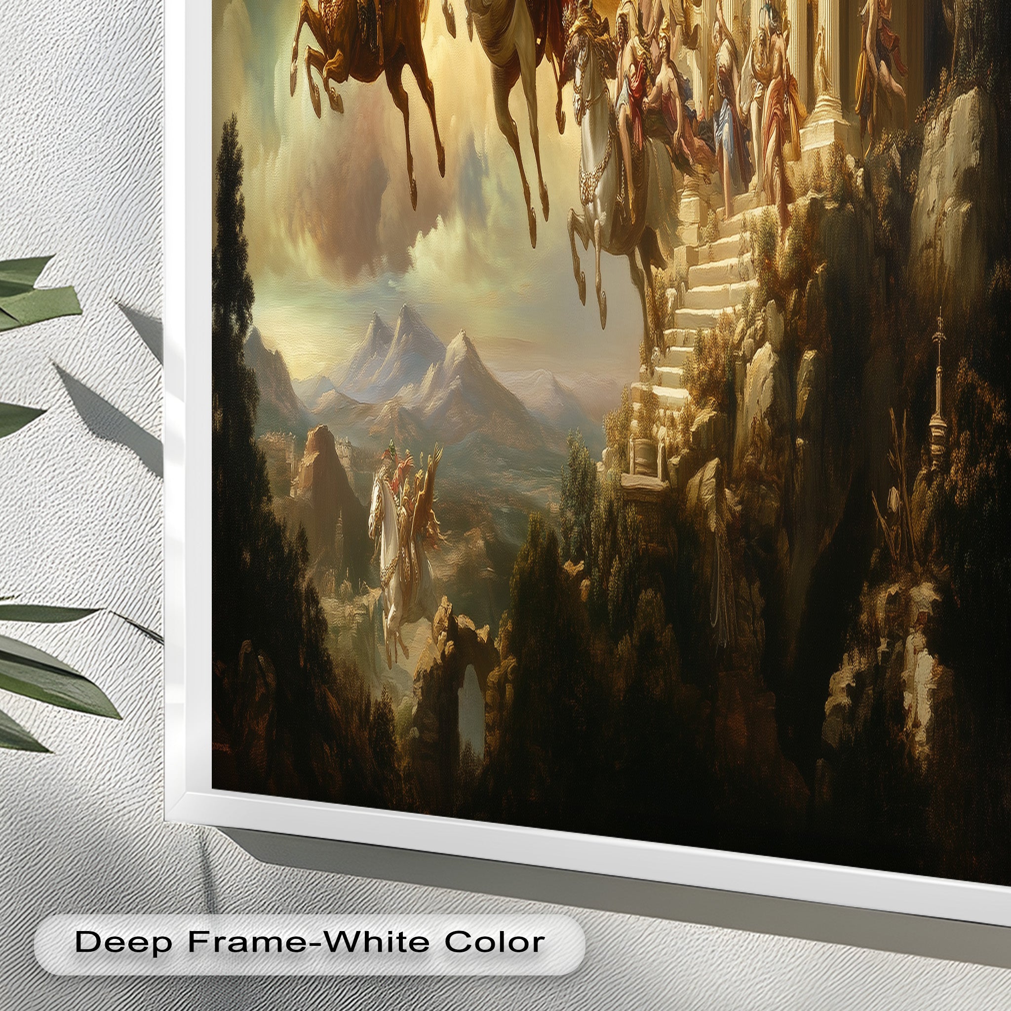 Ascension of the Gods - Premium Mythological Oil Painting Wall Art for Home Decor, Office & Gift Giving
